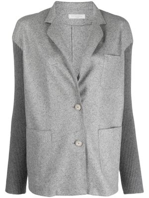 Antonelli panelled single-breasted blazer - Grey
