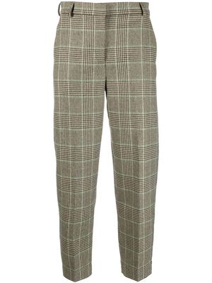 Antonelli plaid-check cropped trousers - Neutrals