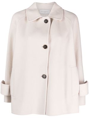 Antonelli raglan-sleeved button-down jacket - Neutrals