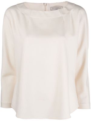 Antonelli relaxed long-sleeved top - Neutrals
