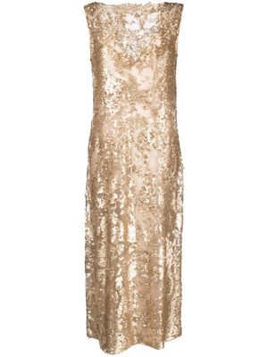 Antonelli sequin-embellishment maxi dress - Gold