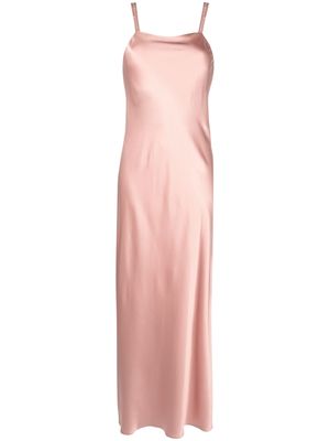 Antonelli sequin-strap satin dress - Pink