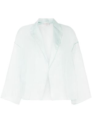 Antonelli sheer open-front silk jacket - Green