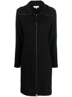 Antonelli spread-collar zipped-up dress - Black