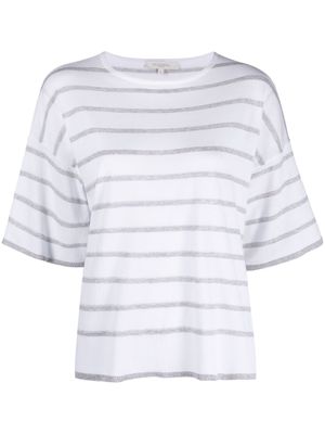 Antonelli sripe-print cotton T-Shirt - White