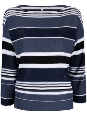 Antonelli stripe-pattern sweatshirt - Blue