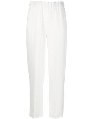 Antonelli tapered linen trousers - White