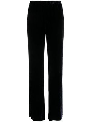 Antonelli velvet elasticated-waistband trousers - Blue