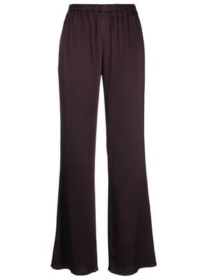 Antonelli wide-leg silk-blend trousers - Purple