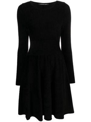 Antonino Valenti long-sleeve ribbed-knit dress - Black