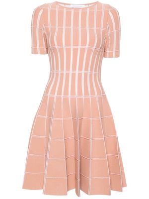 Antonino Valenti mesh-panelling midi dress - Pink
