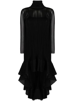 Antonino Valenti Nicole high-low silk dress - Black