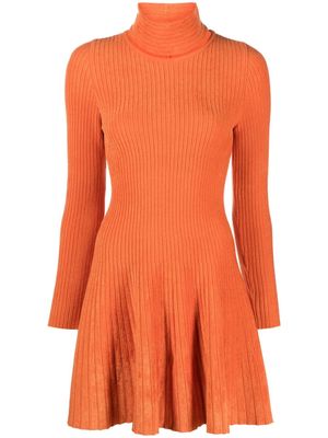 Antonino Valenti Noelle ribbed-knit minidress - Orange