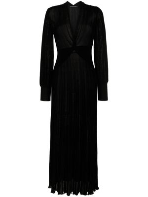 Antonino Valenti Noemi pleated wrap dress - Black