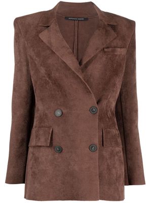 Antonino Valenti notched-lapel double-breasted blazer - Brown