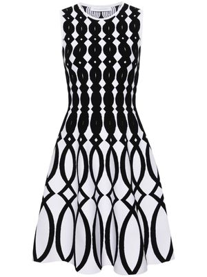 Antonino Valenti patterned-intarsia midi dress - Black