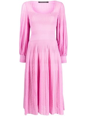Antonino Valenti ribbed knit mid-length dress - Pink