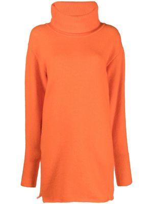 Antonino Valenti roll-neck knitted dress - Orange