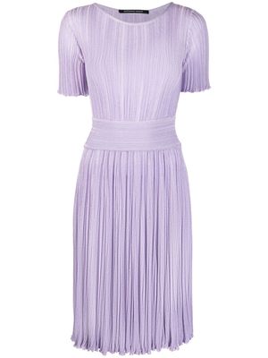 Antonino Valenti round-neck knee-length dress - Purple
