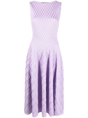 Antonino Valenti seam-detailed midi dress - Purple