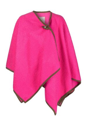 Antonio Marras contrast-trim wrap coat - Pink