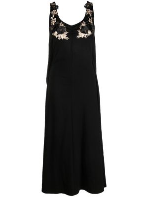 Antonio Marras floral-embroidery dress - Black
