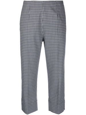 Antonio Marras Iris C check-pattern cropped trousers - White