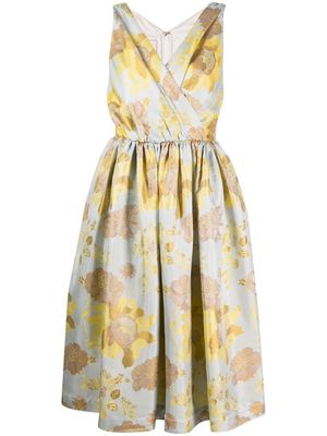 Antonio Marras Kleid floral-print dress - Yellow
