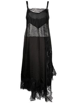Antonio Marras lace-detailed midi dress - Black