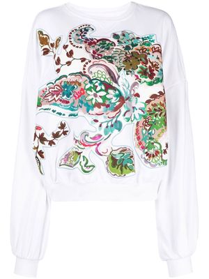 Antonio Marras Mora floral-print sweatshirt - White
