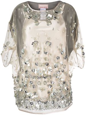 Antonio Marras Oberteil crystal-embellished top - Neutrals