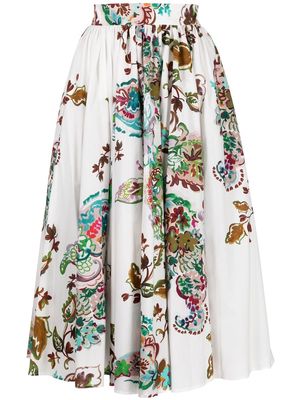Antonio Marras Rododendro pleated A-line skirt - White
