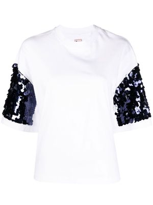 Antonio Marras sequin-embellished short-sleeved T-shirt - White