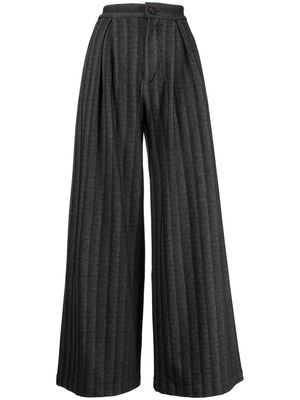 Antonio Marras stripe-pattern wide-leg trousers - Grey