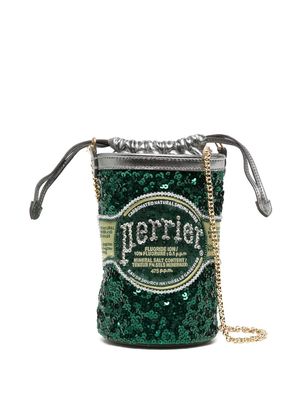 Anya Hindmarch Brands Perrier mini bucket bag - Green