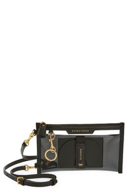 Anya Hindmarch Everything Recycled TPU Lanyard Pouch in Clear/Black