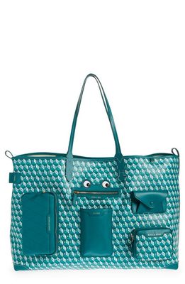Anya Hindmarch Extra Large I Am a Plastic Bag Tote in Viridian