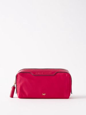 Anya Hindmarch - Girlie Stuff Recycled Nylon Make-up Pouch - Womens - Fuchsia