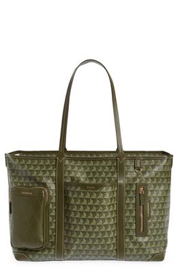 Anya Hindmarch I am a Plastic Bag Recycled Coated Canvas Tote in Fern/Olive