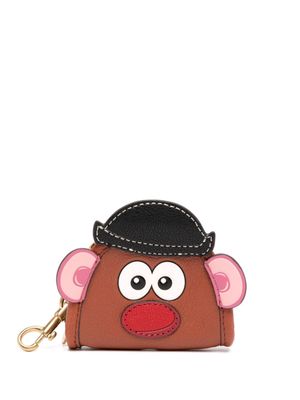 Anya Hindmarch Mr Potato leather earpods pouch - Red