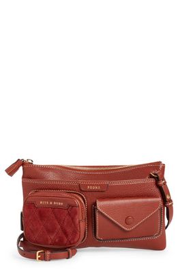 Anya Hindmarch Multi Pocket Leather Shoulder Bag in Walnut
