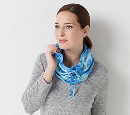 AnyBody Cozy Knit Luxe Camo Snood Scarf
