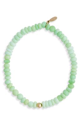 Anzie Beaded Green Opal Stretch Bracelet 