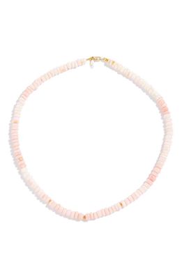 Anzie Bohème Pink Opal Rondelle Necklace