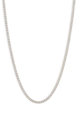 Anzie Cuban Link Chain Necklace in Silver