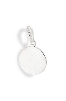 Anzie Dew Drop Engravable Pendant Charm in Silver