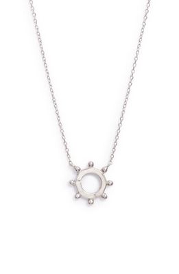 Anzie Mini Dew Drop Pendant Necklace in Silver