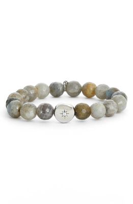 Anzie Star Charm Bracelet in Silver/Grey