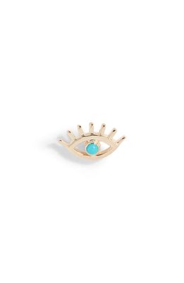 Anzie x Mel Soldera Lash Evil Eye Single Earring in Turquoise