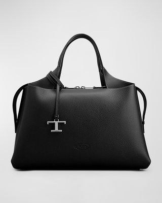 Apa Zip Leather Top-Handle Bag